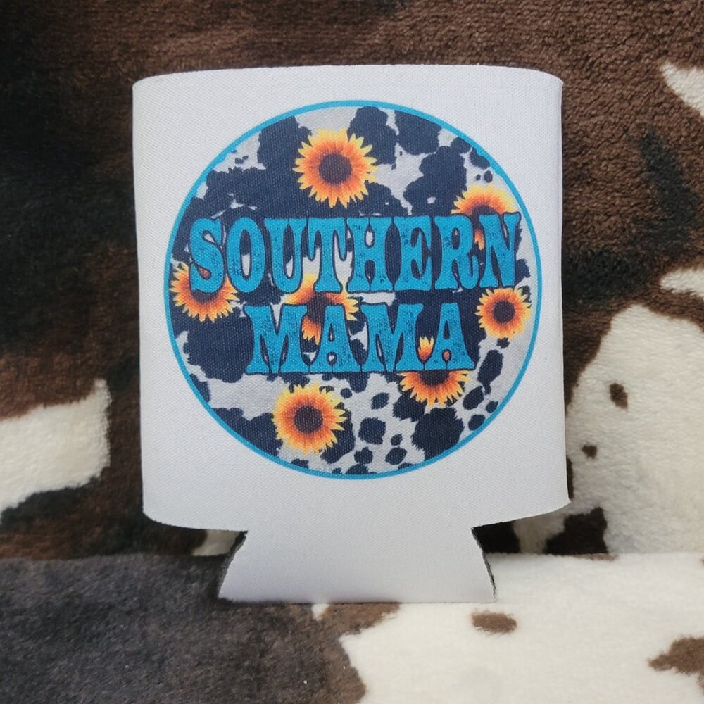 5 For $25 Southern Mama Western 12OZ Beverage Koozie Neoprene Drink Can Cooler